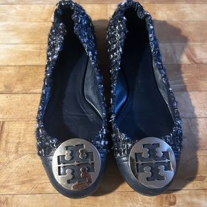 Tory Burch Tweed Ballet Flats